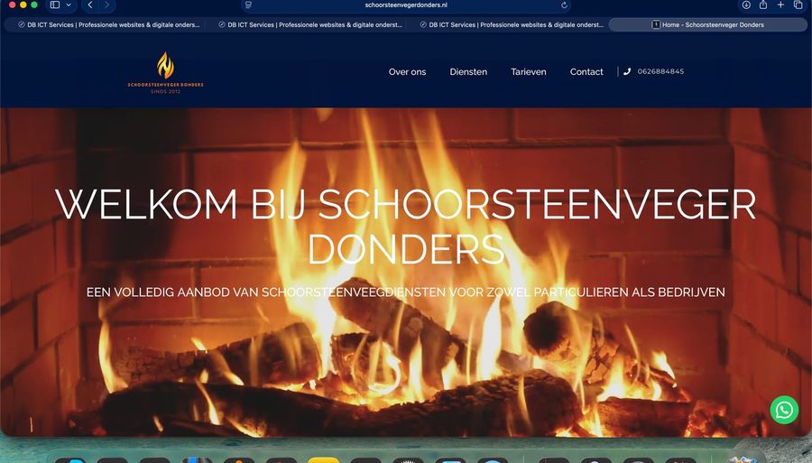 Schoorsteenveger Donders website